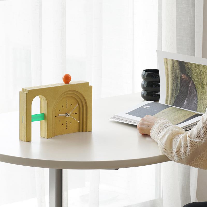件wo玄zoom屋准桌面时钟摆客厅关创意摆式座钟家居HTO电视柜台装