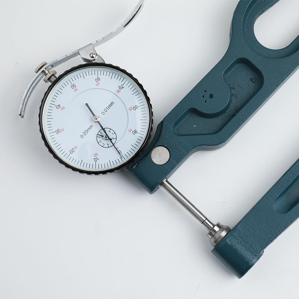 指针百2分大度深喉测厚规M厚跨度表LOB大测头测厚仪0-10-0M270MM