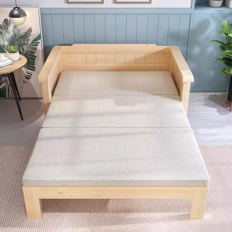 AF77MH5M61L0实木沙发功床可户折叠两用床多能客厅书房阳台1.2小