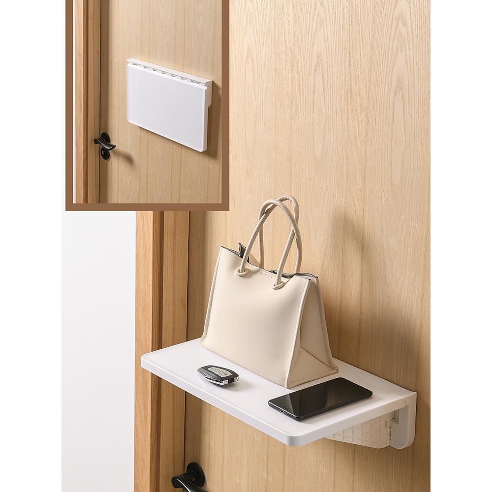 cs厨F769S95M房墙面收纳一字搁板壁式折叠挂置物架免打卫生可间墙