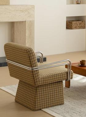 休闲客厅蓝色约可旋转沙发椅阳台现简子格美之ltao1022趣懒人沙椅