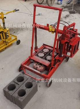 小HTS型混家凝土水泥制机砖建废渣再利用用半自动移动筑砖机