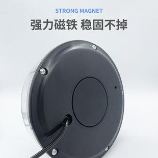 车载4LE D车工程车2WET圆形磁吸警示灯安全信号灯爆闪灯1汽224V通