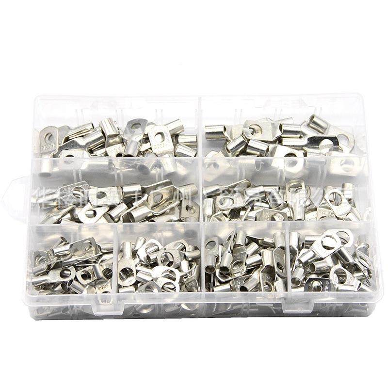 240PCS装铜镀25235锡窥口端S子C6-SC25连接冷压端盒子紫铜6-m25m2