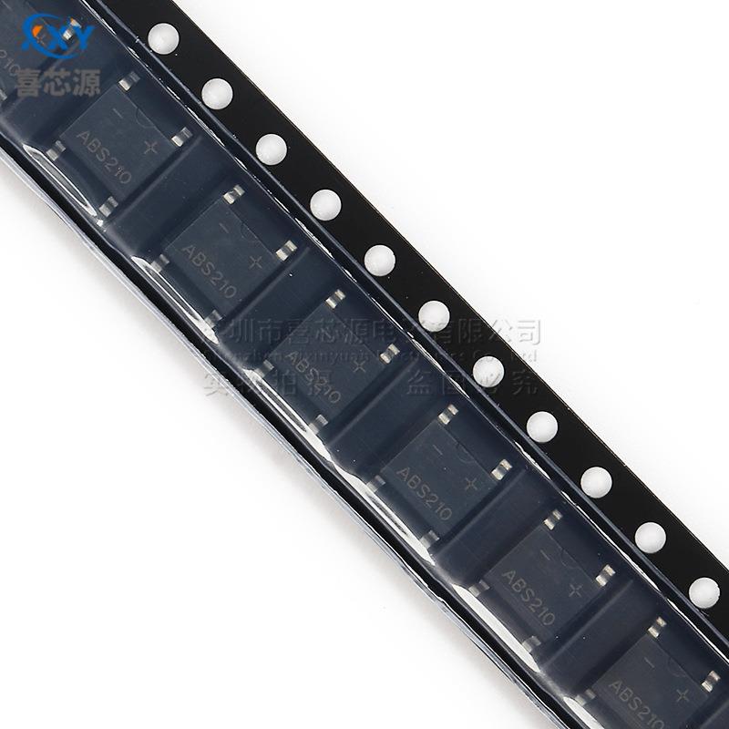 ABS210贴整流桥堆1000V2AABS封SOPGIX-4超薄贴片桥式装整片流桥