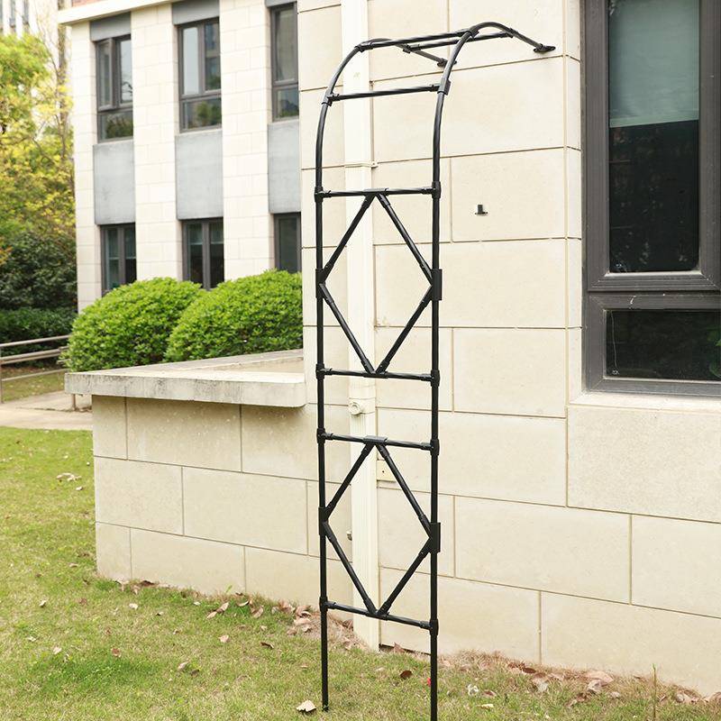 半拱门架爬户架外月季铁艺弧形半/边藤拱形支架庭院花园花阳台藤