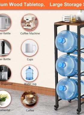 贸易水桶W0017收纳架置纳橱柜可移置动架物3层水架桶架