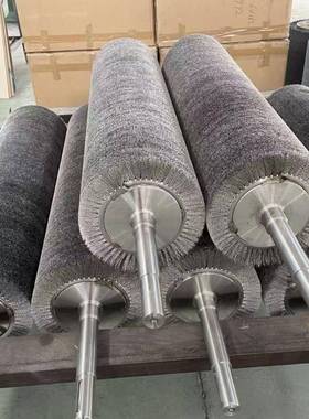 毛刷辊丝辊刷不锈钢丝锈镀钢丝刷辊59371滚筒刷沙机辊除抛光铜清