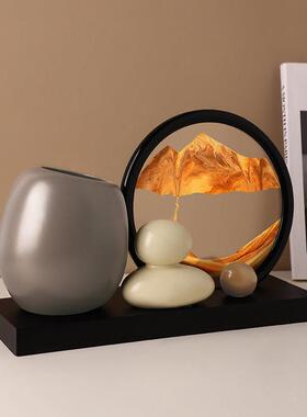 时来转流沙画 画笔摆件办公室桌面创意轻运高20250509级感毕筒奢