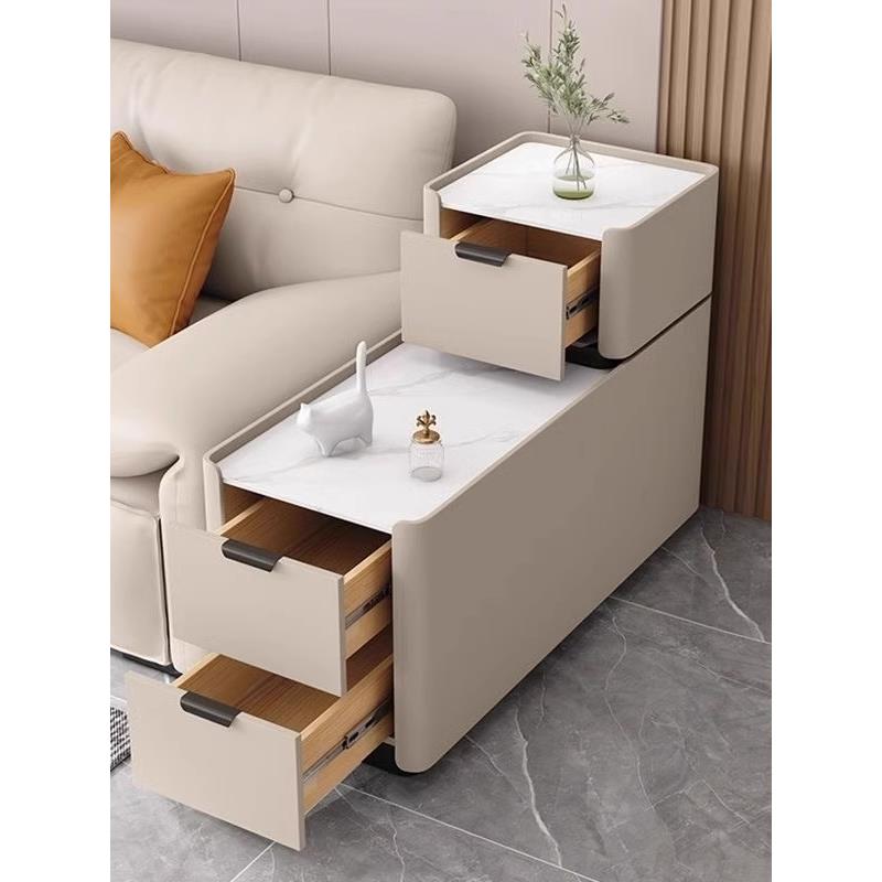 现2025023新落地沙发边几夹轻奢高级感小型款实木缝侧边柜简约代