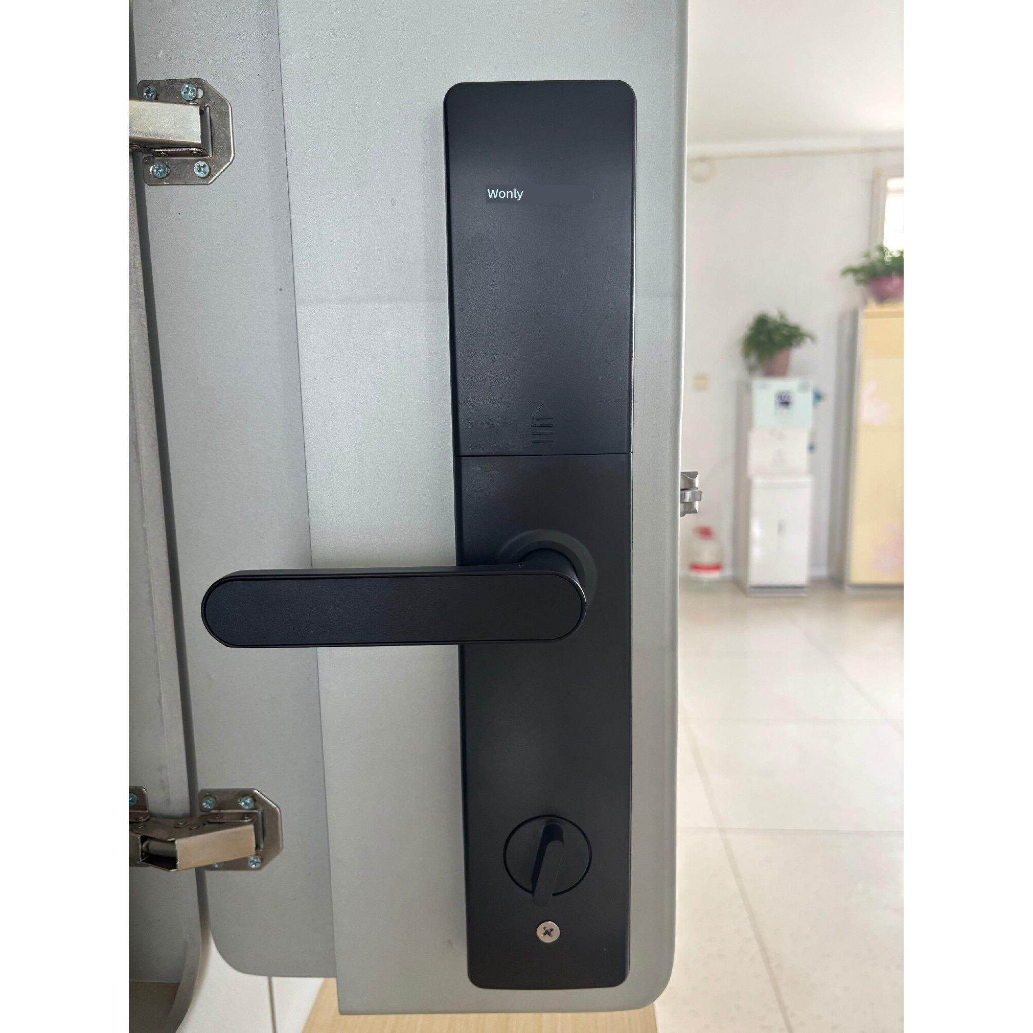 王力智锁锁EES半自动指纹锁M5智能能指纹密码智数字门锁能门锁