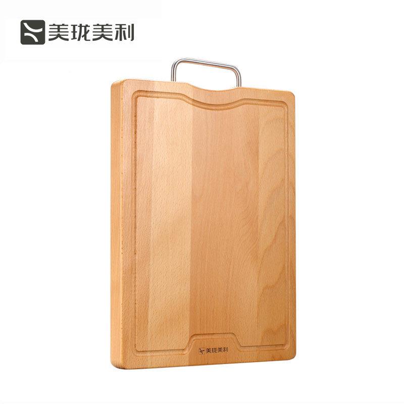 美珑美利 易厨家房实板木菜板砧用板厨榉木案 TRC双面可用可悬挂