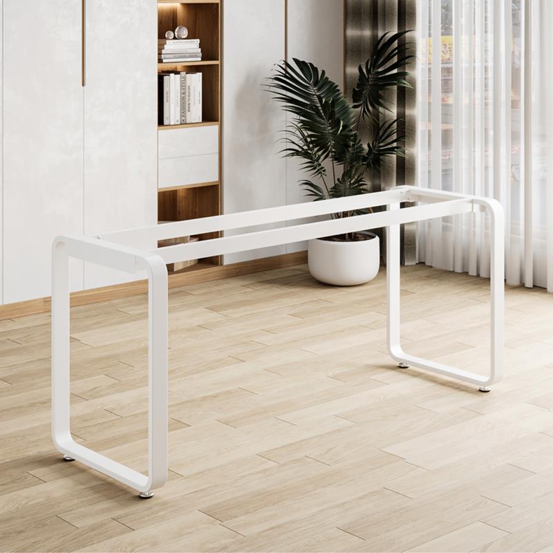 铁艺圆弧桌腿支架岩板吧台大理石瓷砖餐台底书桌座定茶几金属脚制