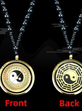 罗盘项专炼指吊高精度业随身携带八坠卦EBB综合小罗盘袖珍南针罗