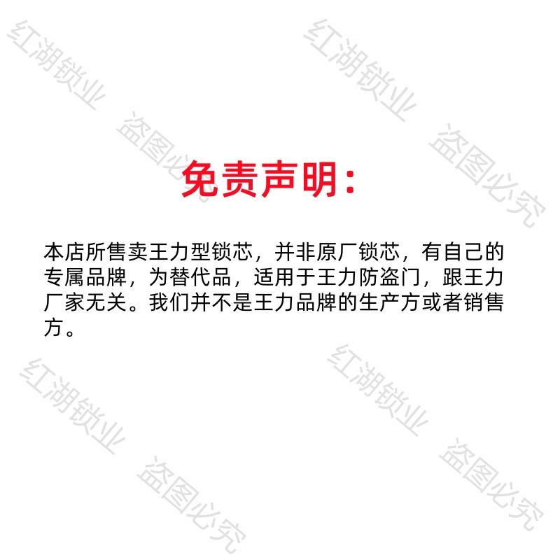 替换力王防盗门锁芯RKB超C级WL多轨铜道特能半圆全齿轮自碰锁锁动