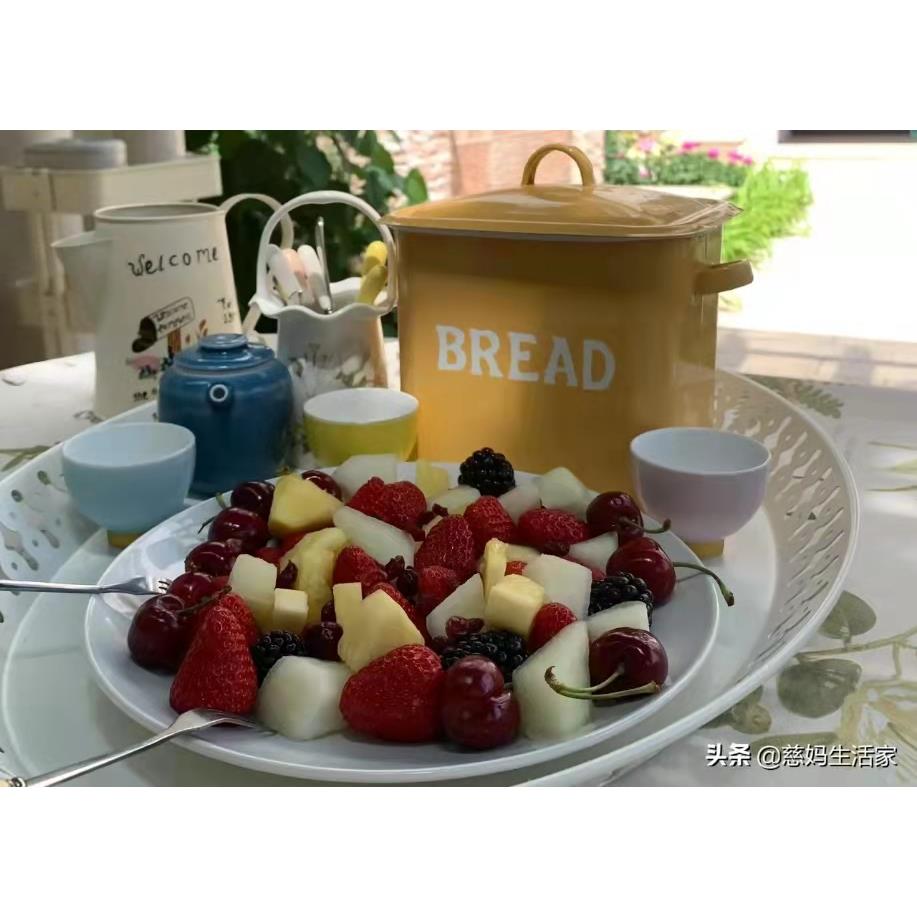 式复古罐储物面包欧搪摆件糖装果罐Le Summe饰家居收纳蛋瓷糕零食