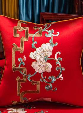 中式婚防房沙庆发垫沙发巾滑结SFJ208大红喜庆婚沙发坐垫红色盖巾