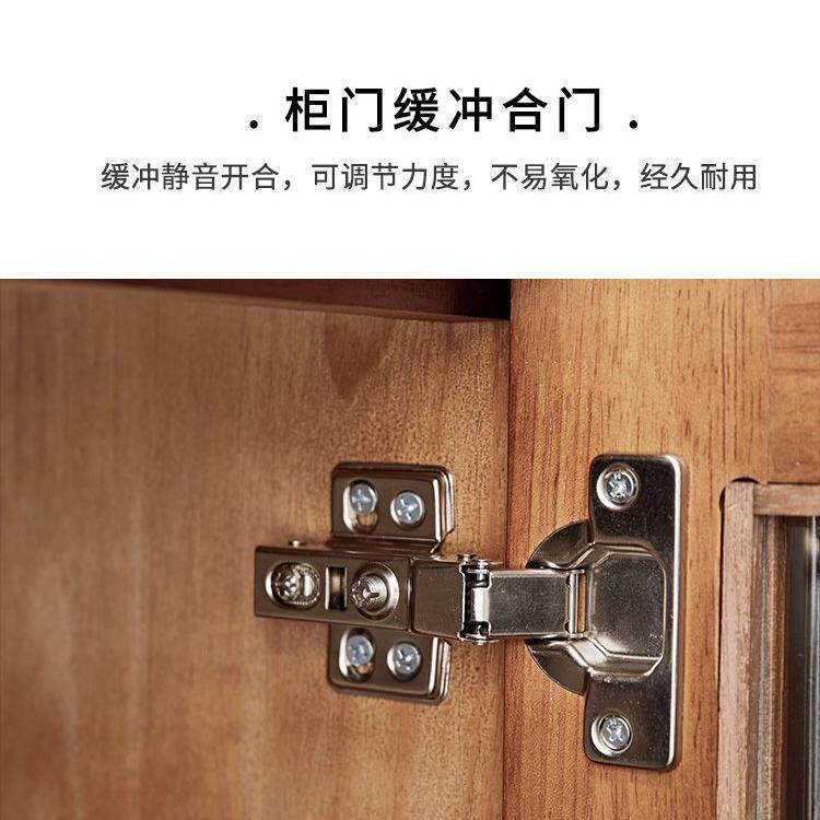 北餐欧木边柜桃色家用客YS实木餐厅靠墙储物实置物柜厨胡房餐厅碗