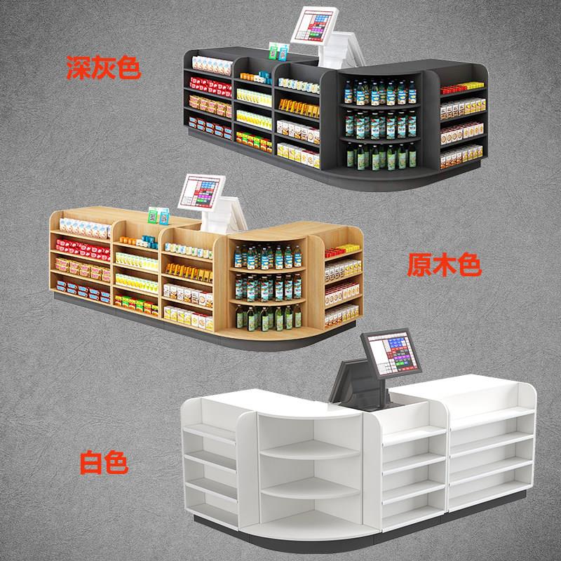 收银台超璃市便利店柜台母婴小药店转柜角柜台简约现代型吧台玻烟