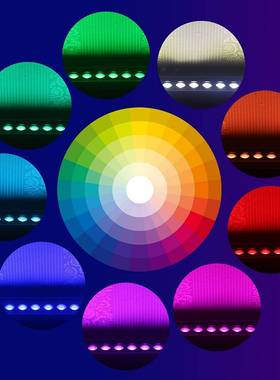 舞蹈房外控36W全彩rgb洗墙染灯跑马流氛水围七彩投光14327灯色灯