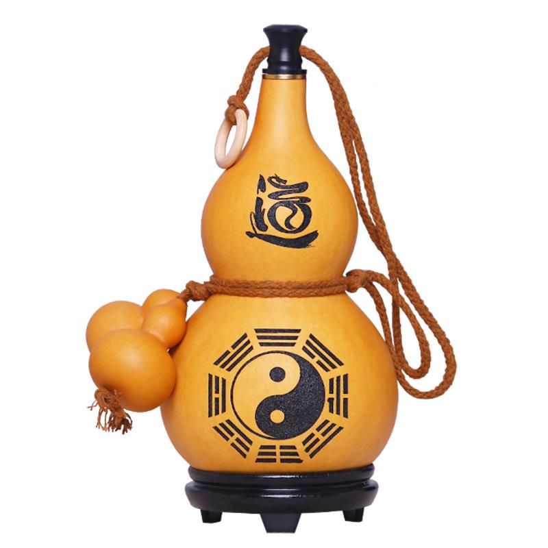 酒葫芦天天然葫芦酒壶然随身装酒瓶复古CQB传统手防工渗水杯周边