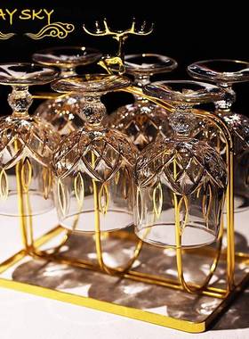 欧式高萄档手工描金轻奢asd11561多功高能脚杯家用红葡酒杯啤酒杯