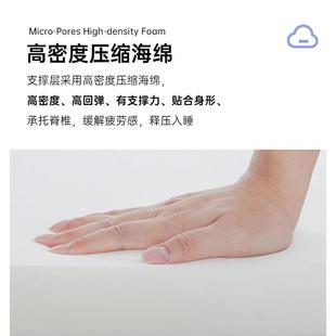 L01蓝色压压缩记忆棉乳胶子零垫独立袋装 弹簧席梦床思家用卷包盒