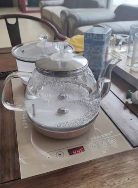 全自上动电炉嵌C入茶桌烧水壶23X37全自动蒸茶茶20X08837M玻璃底
