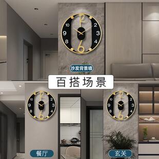 时钟挂钟客厅挂墙20英WY096525新款高级钟表创意尚大感气简时约家