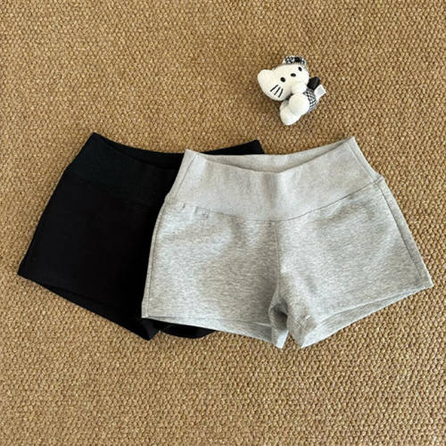 抽绳休闲直筒运动短裤女 Drawstring casual straight leg shorts