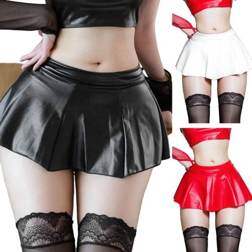 Solid color pleated skirt ultra short skirt 纯色百褶裙超短裙