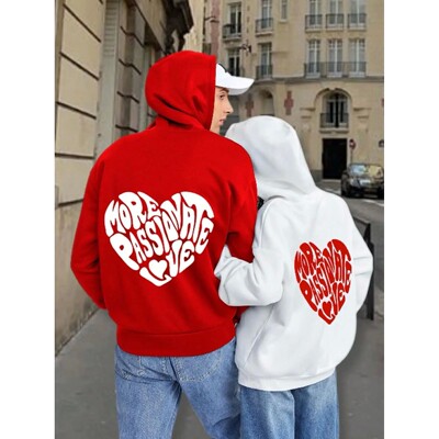 Letter printed long sleeved hooded sweatshir字母印花连帽卫衣