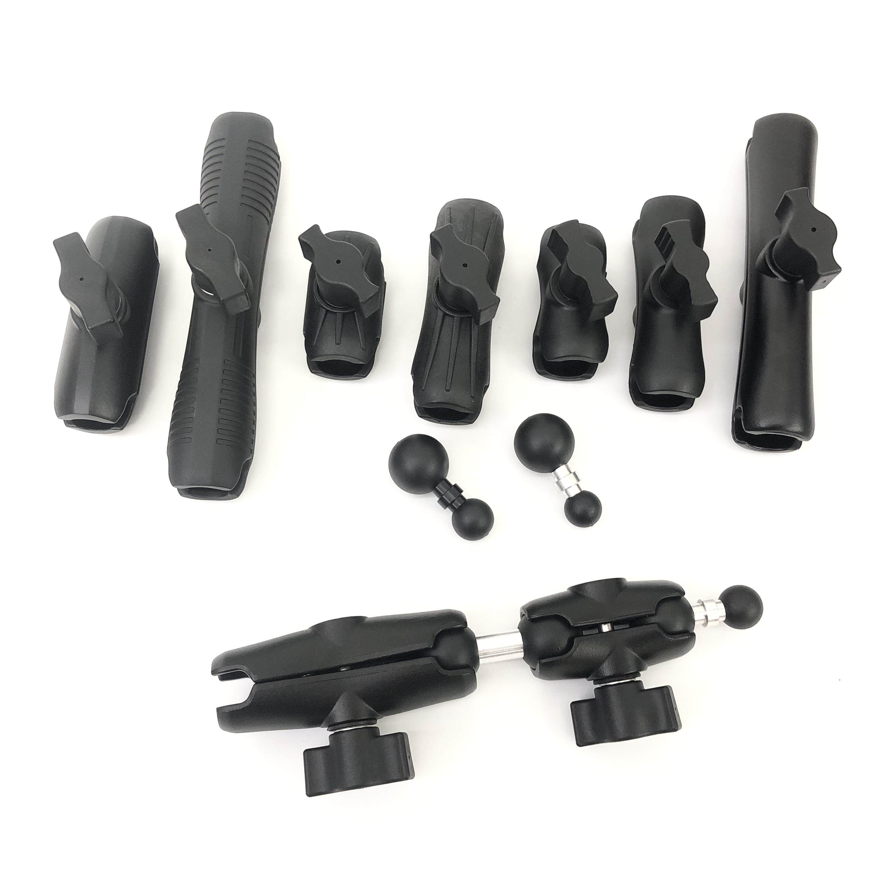 1英寸球头转换杆25转17mm15mm球头连杆兼容RAM吸盘改装车载无线充