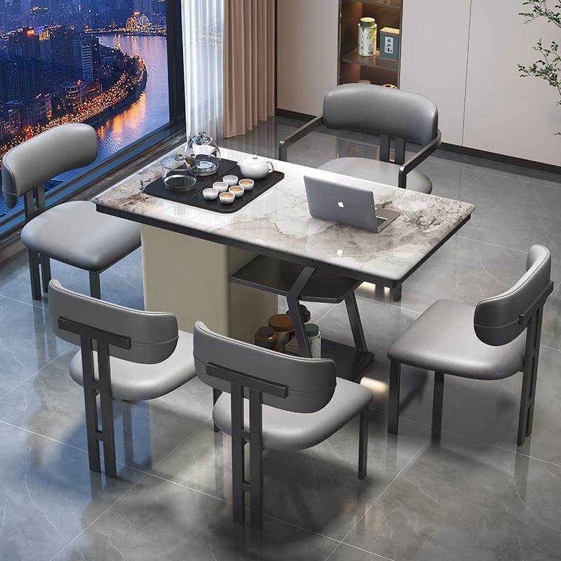 岩板茶桌椅组合现代简约轻奢高级感家用客厅茶台办公室泡茶桌茶几,住宅家具,家用茶台/茶桌,淘宝优惠券,粉丝福利购,淘宝优惠卷