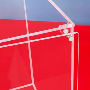 亚克力展示盒定制一体式高透w明手办防尘模型玻璃罩子开门款收纳