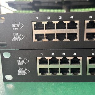 计算机网络信号防雷16路2r4口百兆1000MPOE交换机路由器浪涌保护