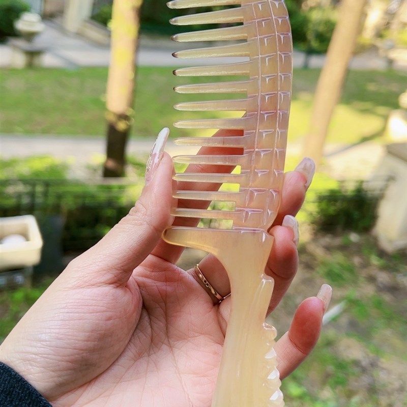 羊角大号梳宽齿o梳按摩梳多种造型梳头皮按摩