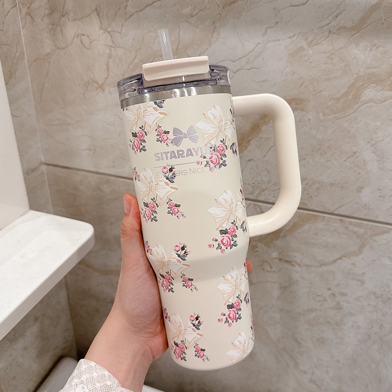 夏季吸管保温g杯保冷冰霸杯大容量水杯巨无霸杯子女咖啡杯生日礼