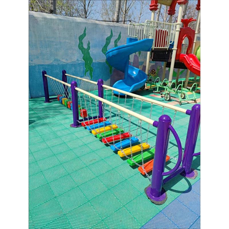 幼儿园儿童户外玩具游乐设施荡桥秋千爬网攀爬架感统训练器材组合-封面
