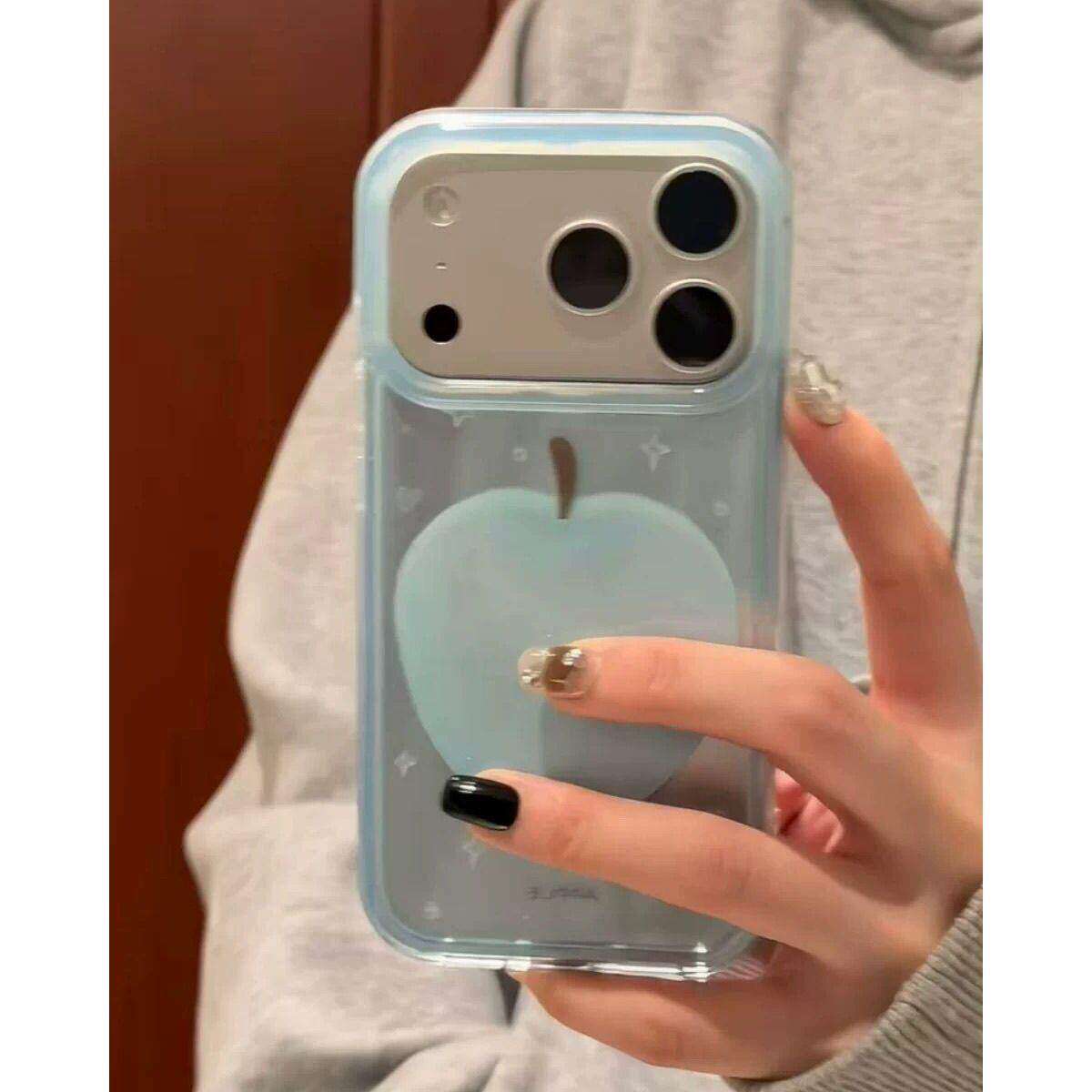 ins小清新好看水果适用苹果17手机壳iPhone17promax新款16防摔保护套15硅胶全包小众高级感带链条女软薄