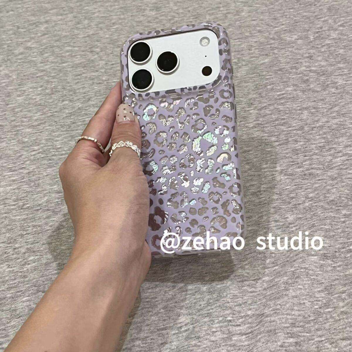 ins韩系辣妹豹纹适用苹果17手机壳iphone17promax保护套16Pro硅胶15/14高级感13新款全包防摔壳酷潮女款软薄p