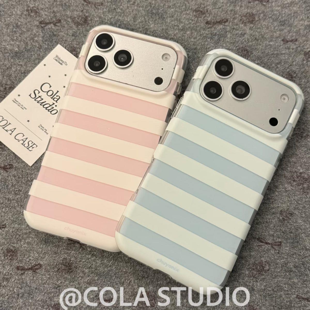 ins韩风简约条纹适用苹果17手机壳iPhone17Promax新款16高级感15保护套13硅胶14防摔全包极简情侣男女款软壳p