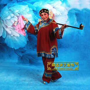 速发地主婆服装媒婆演出服太年戏歌服秧服开心阿奶老太老服装老太