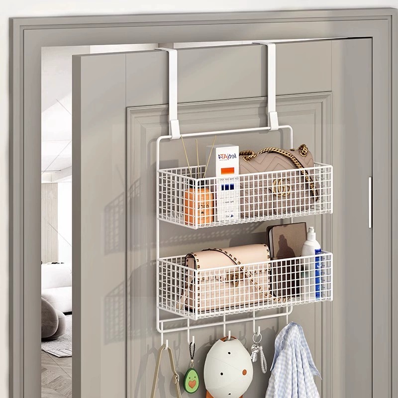 速发门门挂钩挂后置打架玄关衣帽神器入户门上挂架门背式免物孔挂