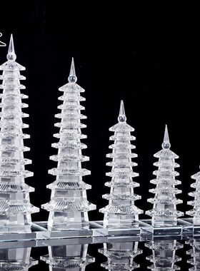 速发阁 水晶文昌塔摆房学饰学生1层九层办公室书件装业摆件