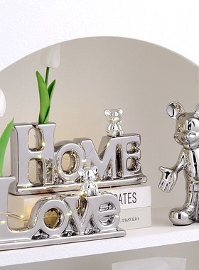 速发入奢轻户鞋柜收纳玄关装客家居饰厅电视酒柜摆件高档乔迁送礼