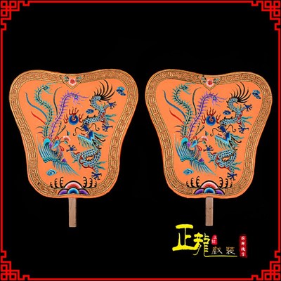 速发正龙戏装婺扇戏曲影视演出道具皇天官戏剧用剧龙凤品日月扇掌