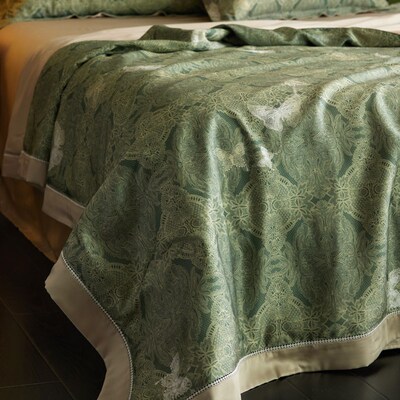 速发2可%蚕~丝A类100支LF兰精天丝夏凉被四件套夏被0水洗空调被蚕