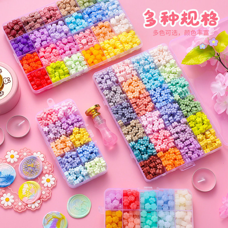 速发火漆蜡粒印章章头套装全套儿童火漆炉小贴纸勺子玉石模具焟粒