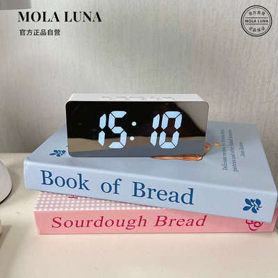 MOLA.Tranquil.闹钟镜面电子时钟简约钟表桌面摆件摆放 | 宁可